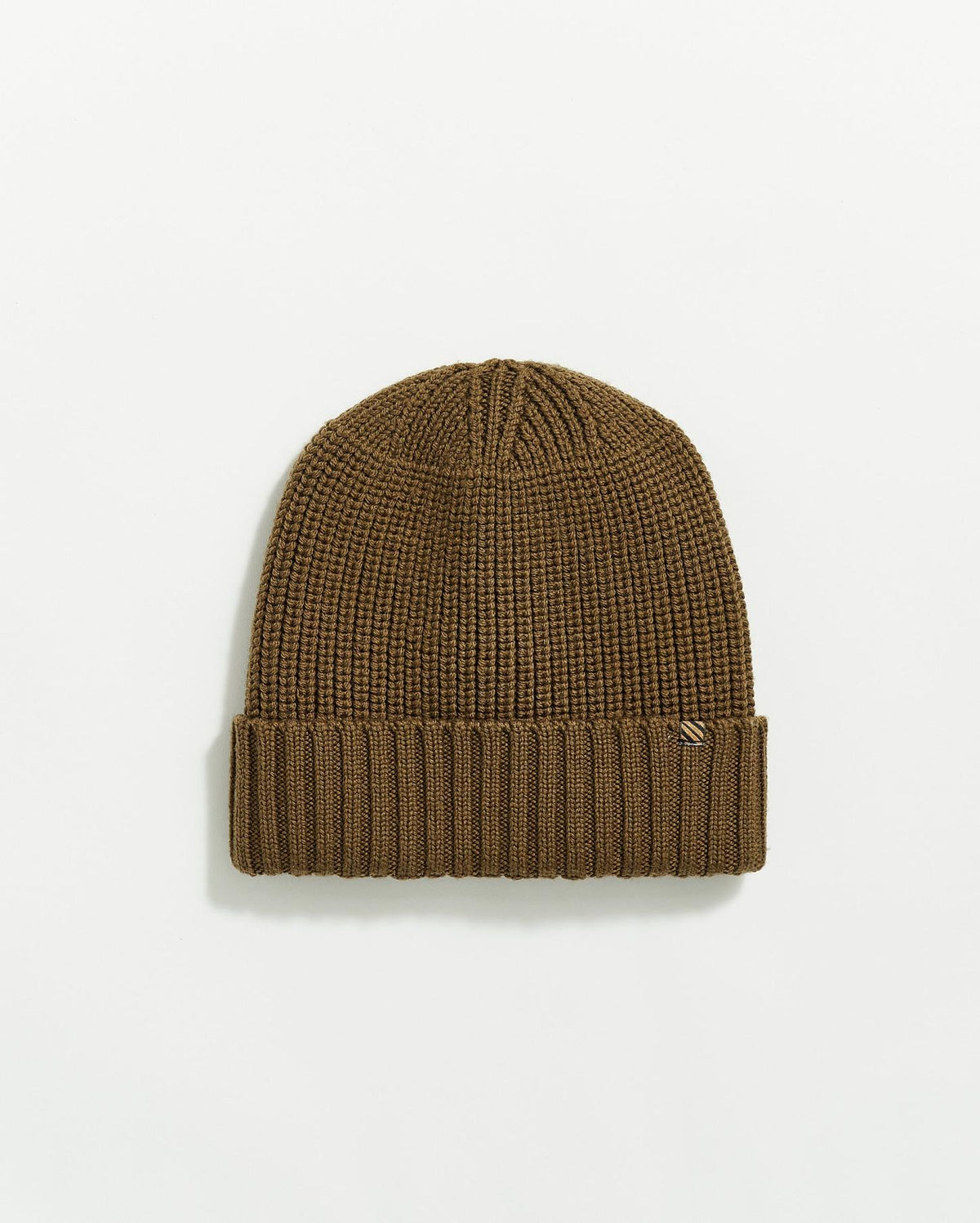 Men Wool Ribbon Beanie Dark Olive | Billy Reid Accessories