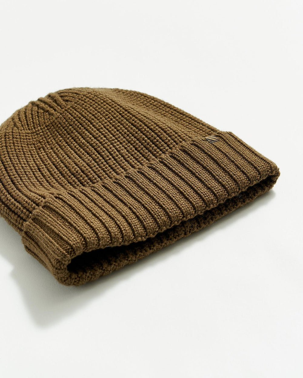 Men Wool Ribbon Beanie Dark Olive | Billy Reid Accessories