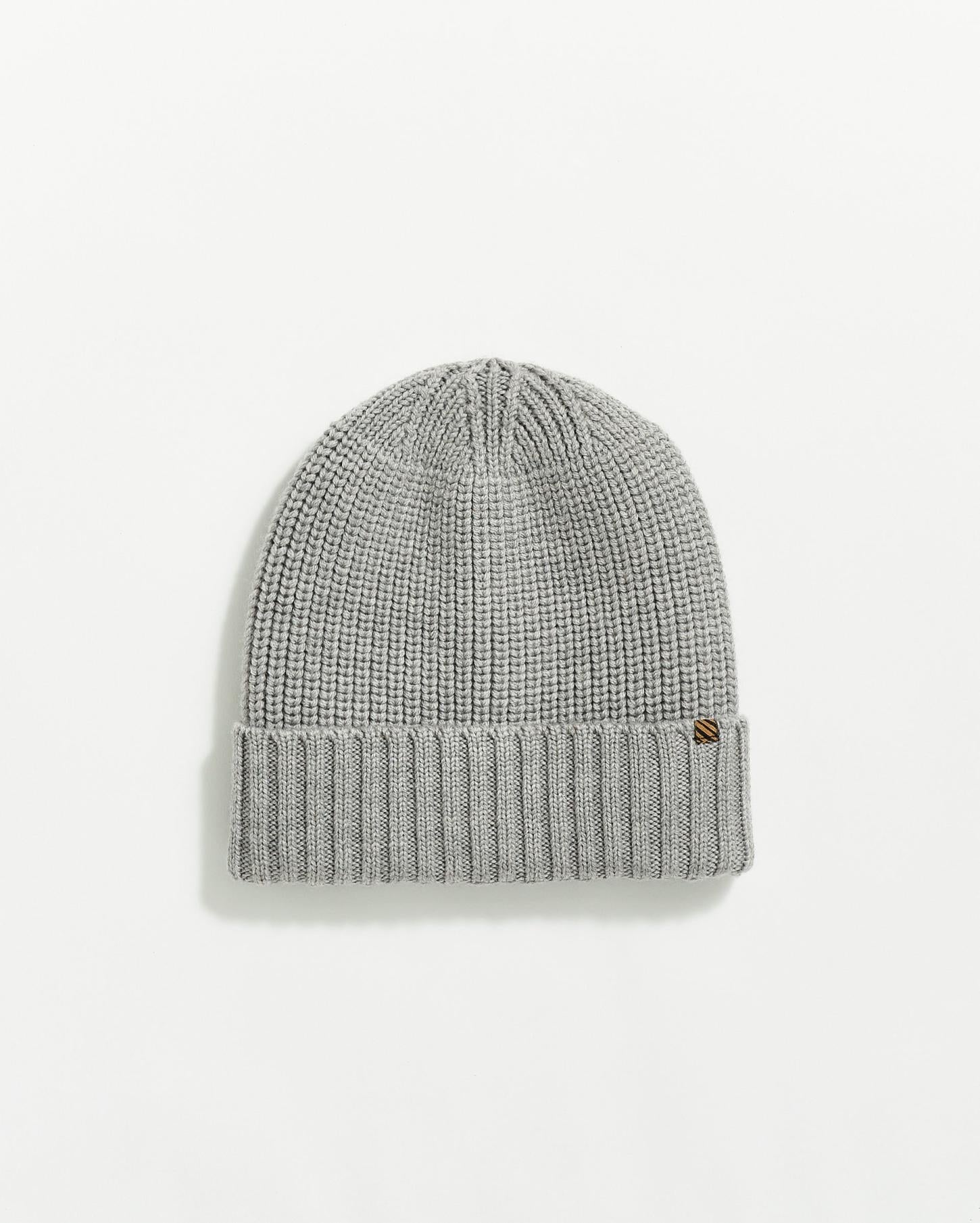 Men Wool Ribbon Beanie Grey | Billy Reid Accessories