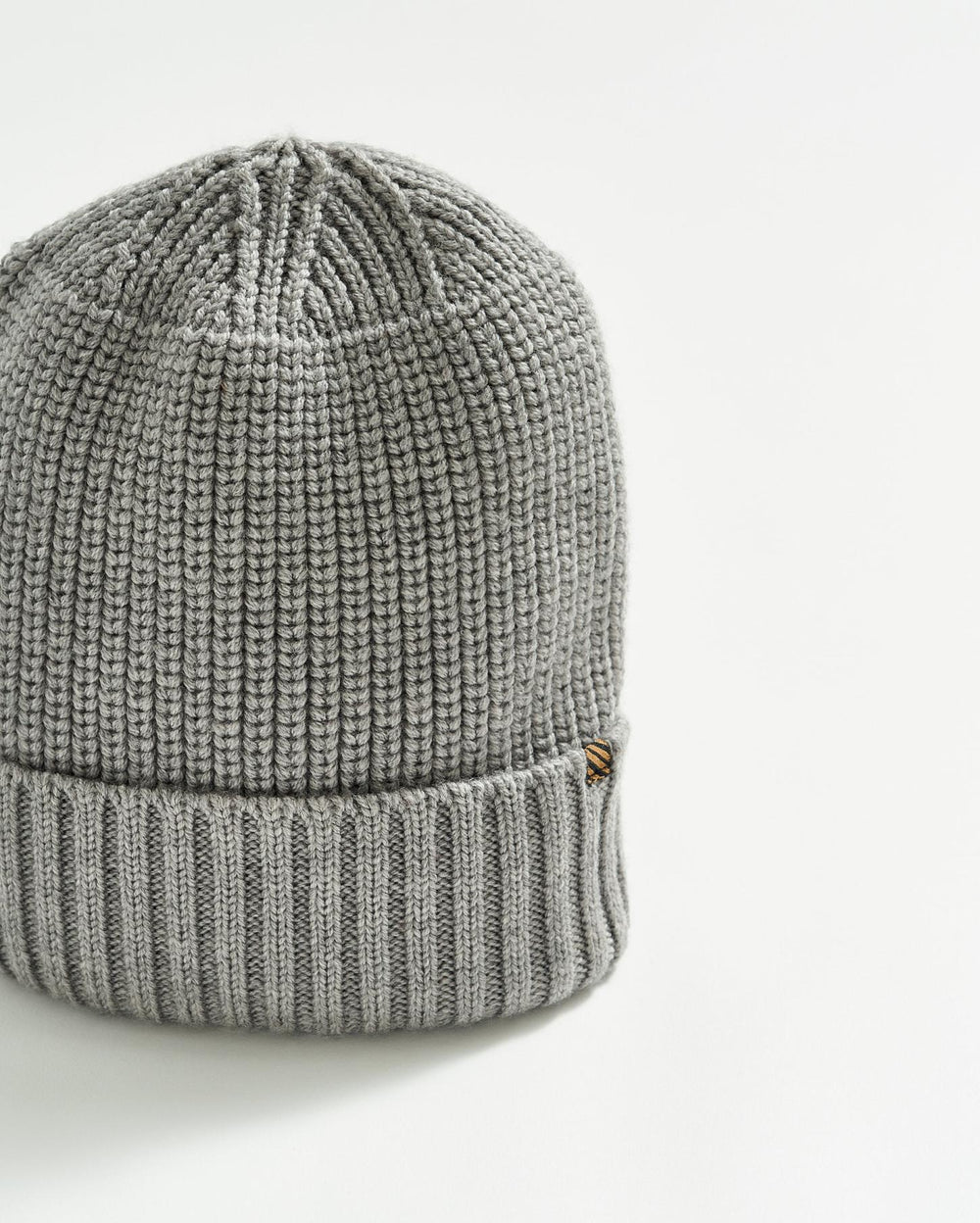 Men Wool Ribbon Beanie Grey | Billy Reid Accessories