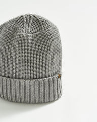 Men Wool Ribbon Beanie Grey | Billy Reid Accessories