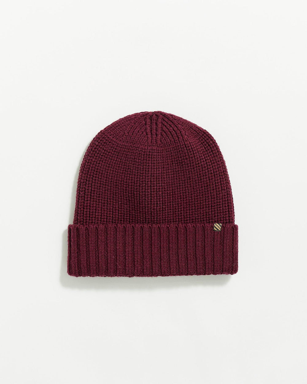 Men Wool Ribbon Beanie Maroon | Billy Reid Accessories