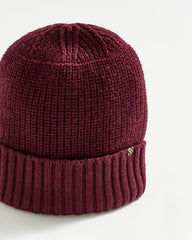 Men Wool Ribbon Beanie Maroon | Billy Reid Accessories