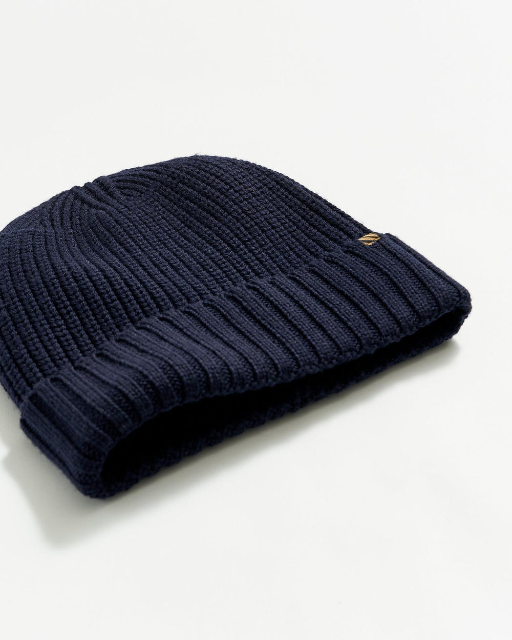 Men Wool Ribbon Beanie Navy | Billy Reid Accessories