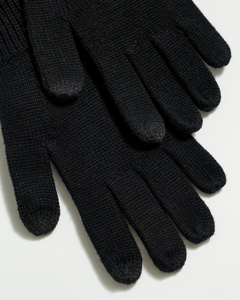 Men Wool Ribbon Gloves Black | Billy Reid Accessories