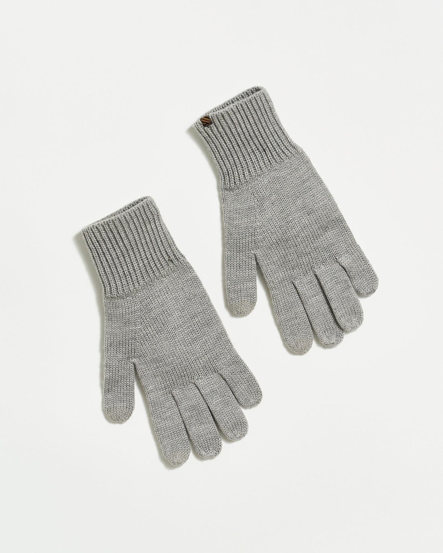 Men Wool Ribbon Gloves Grey | Billy Reid Accessories