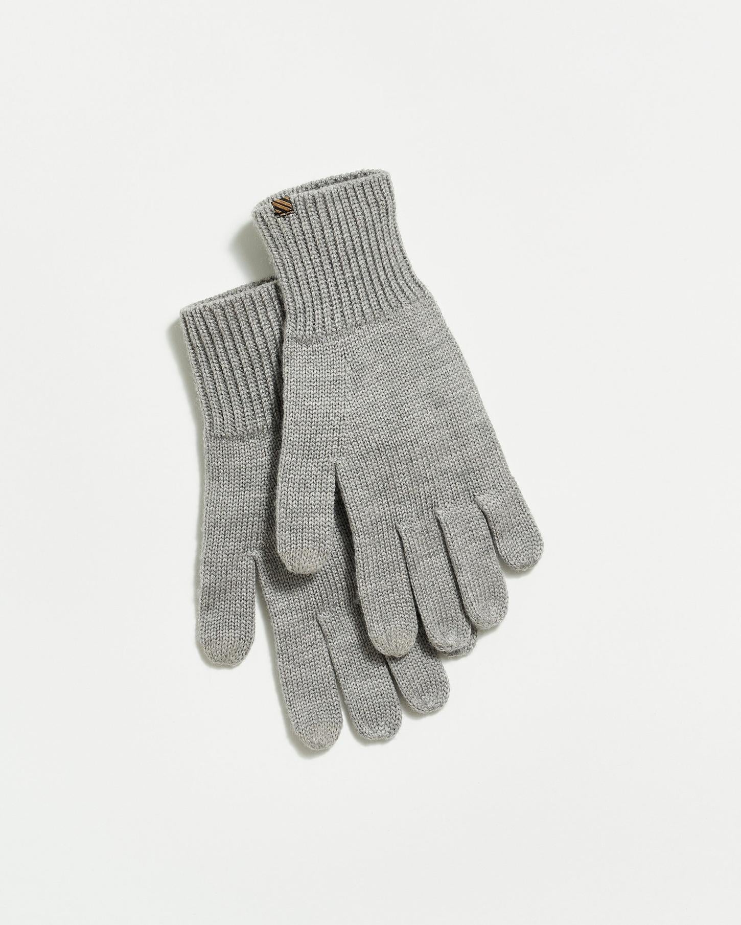 Men Wool Ribbon Gloves Grey | Billy Reid Accessories
