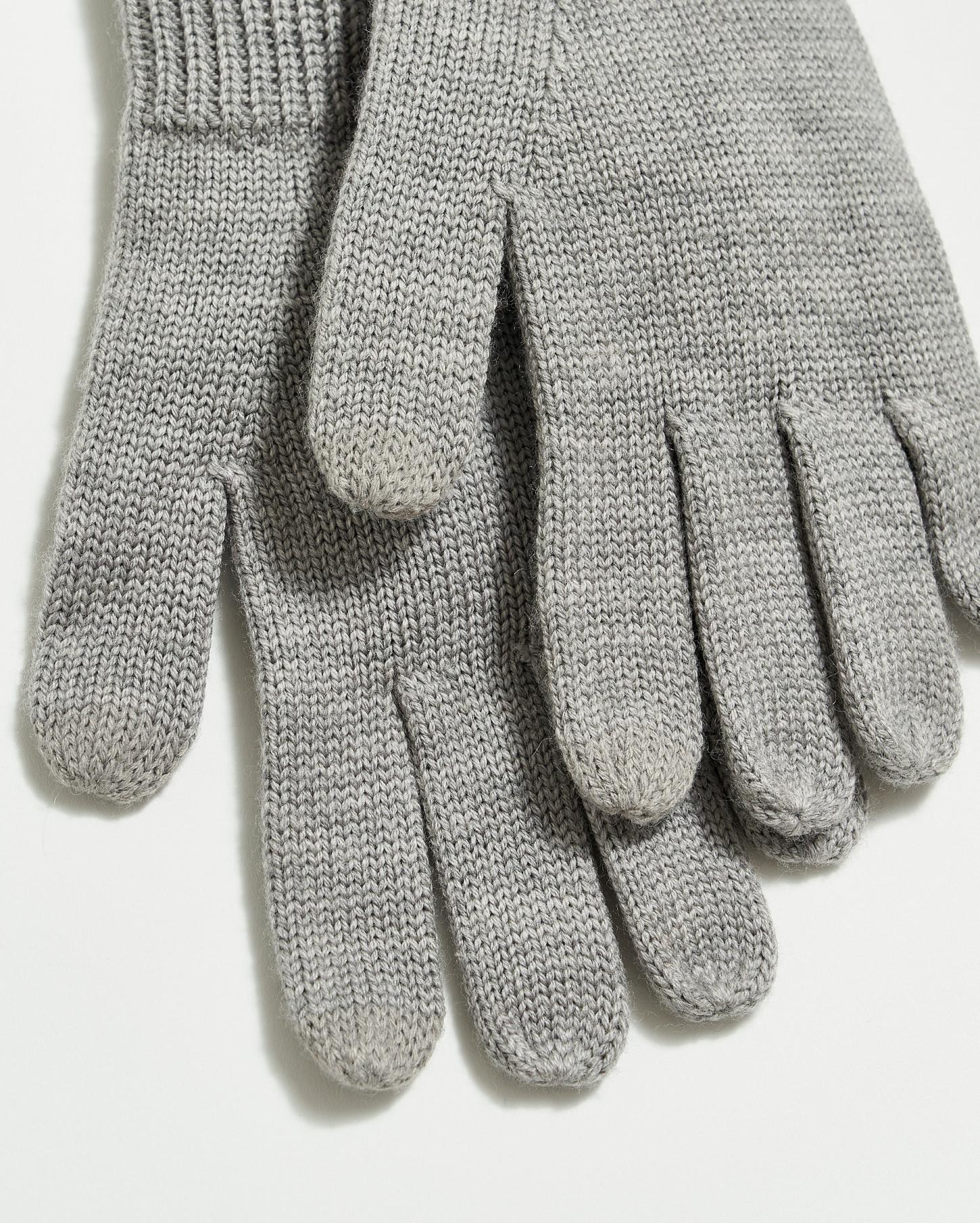 Men Wool Ribbon Gloves Grey | Billy Reid Accessories