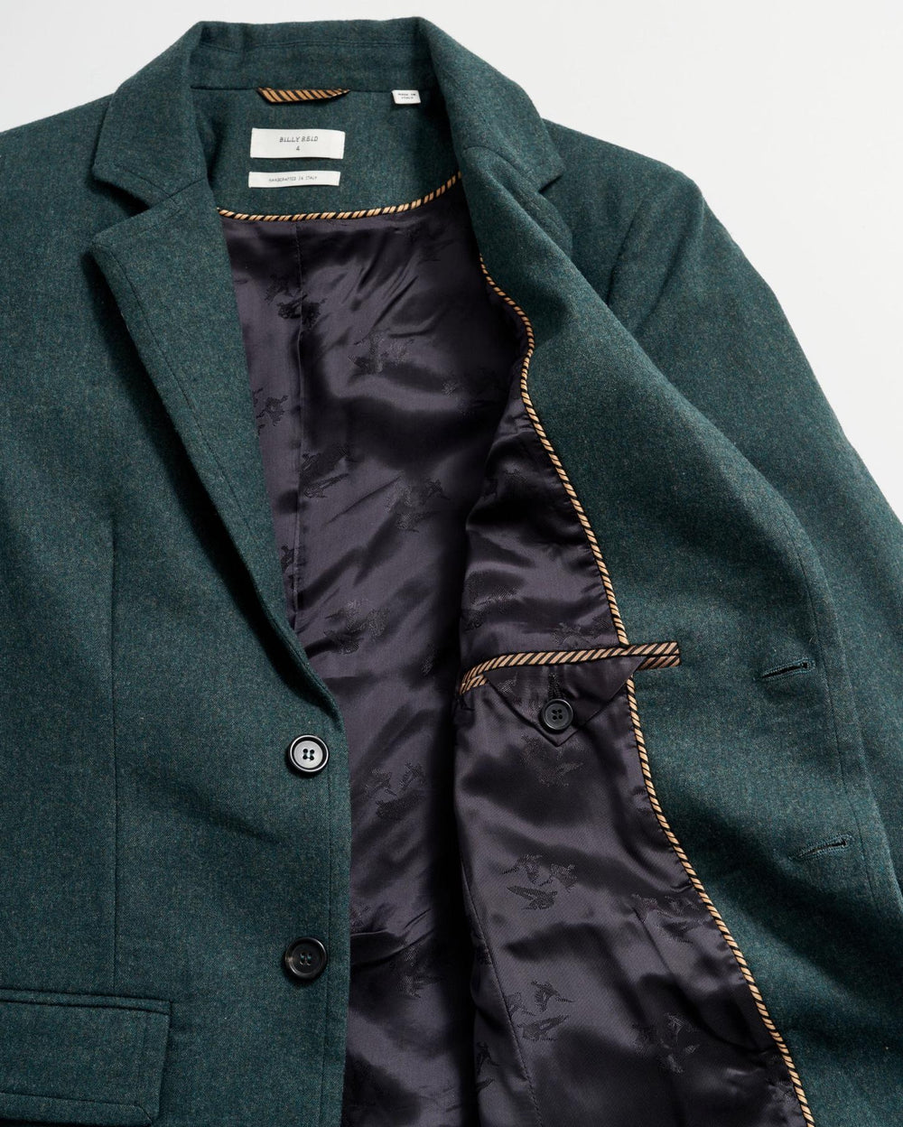 Women Banded Blazer Grey/green | Billy Reid Jackets &amp; Outerwear