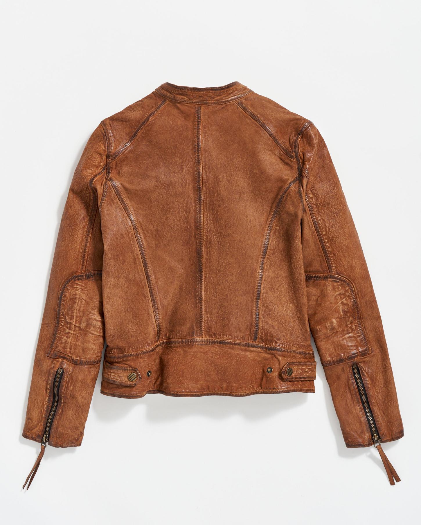 Women Biker Jacket Brown | Billy Reid Jackets &amp; Outerwear