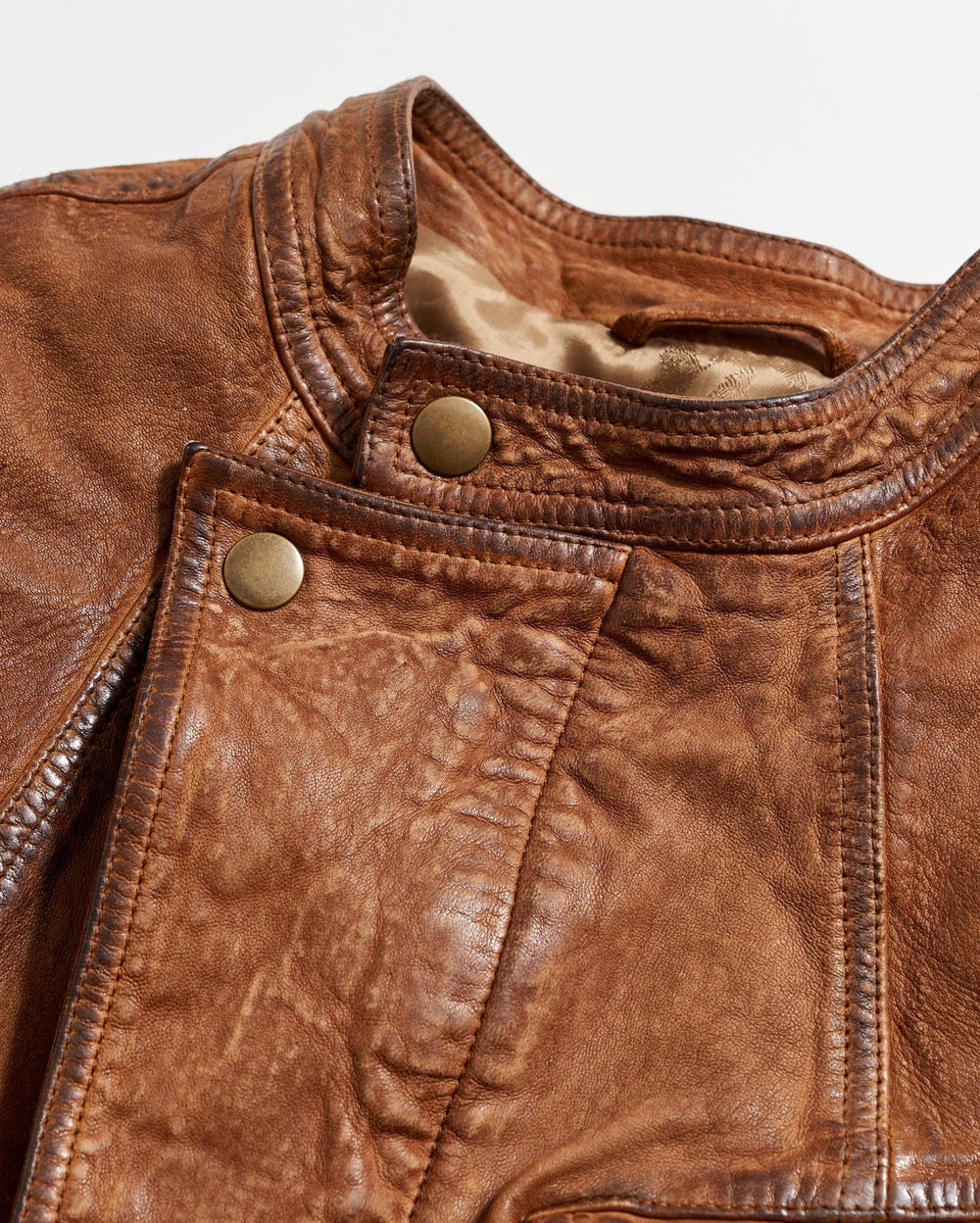 Women Biker Jacket Brown | Billy Reid Jackets &amp; Outerwear