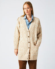 Women Boyfriend Cardigan Ivory/beige | Billy Reid Sweaters &amp; Knits