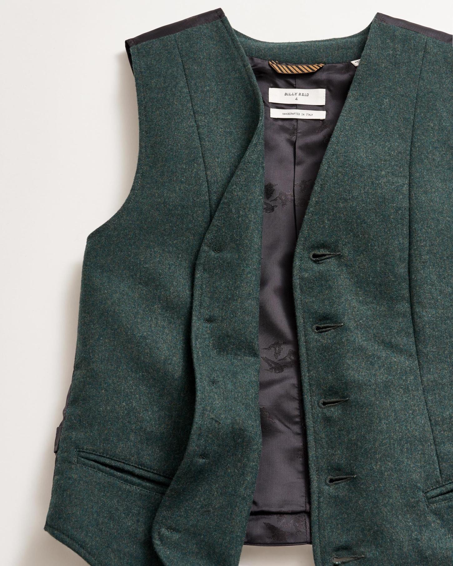 Women Boyfriend Vest Grey/green | Billy Reid Tops