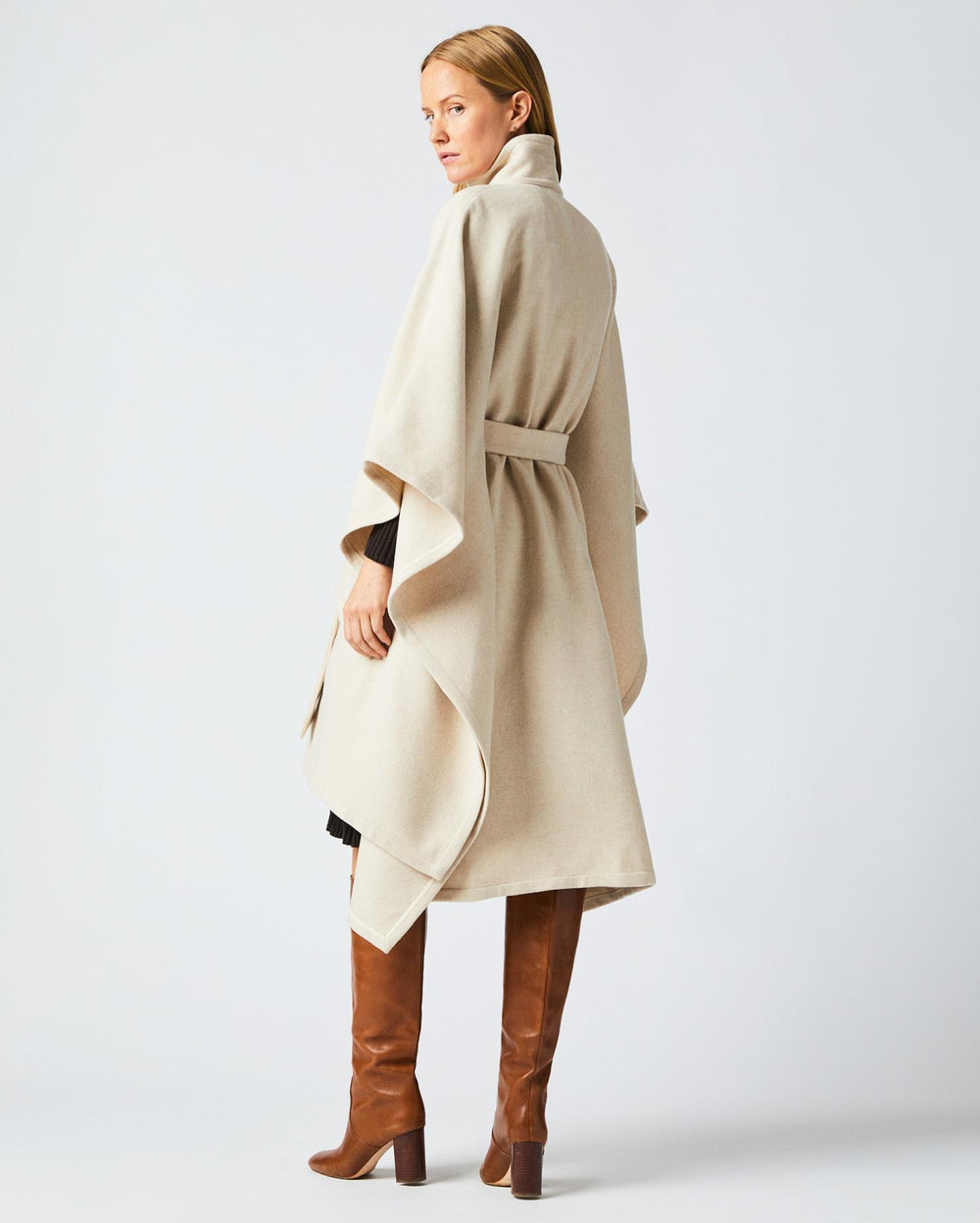 Women Cape Coat Ecru | Billy Reid Jackets &amp; Outerwear
