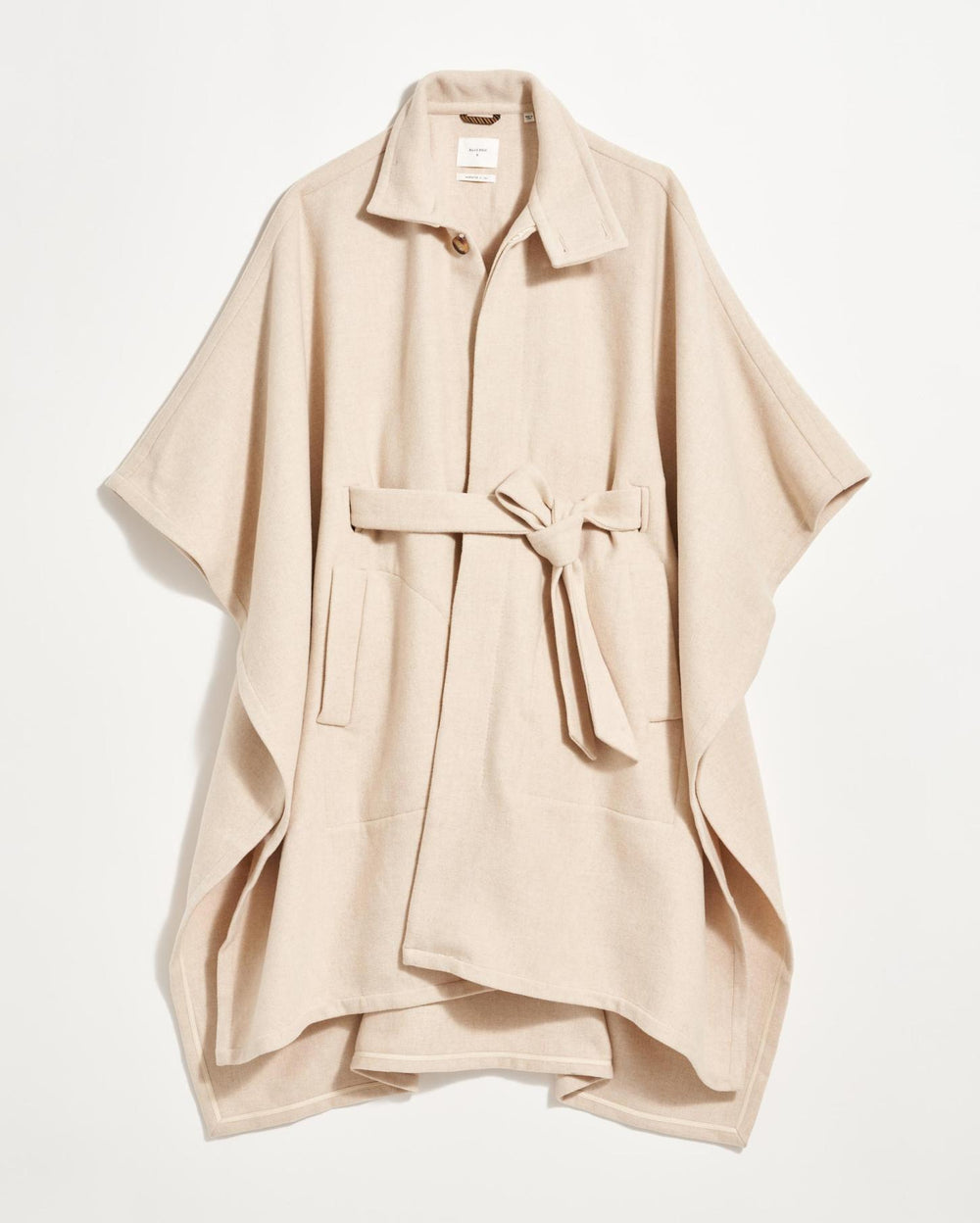 Women Cape Coat Ecru | Billy Reid Jackets &amp; Outerwear