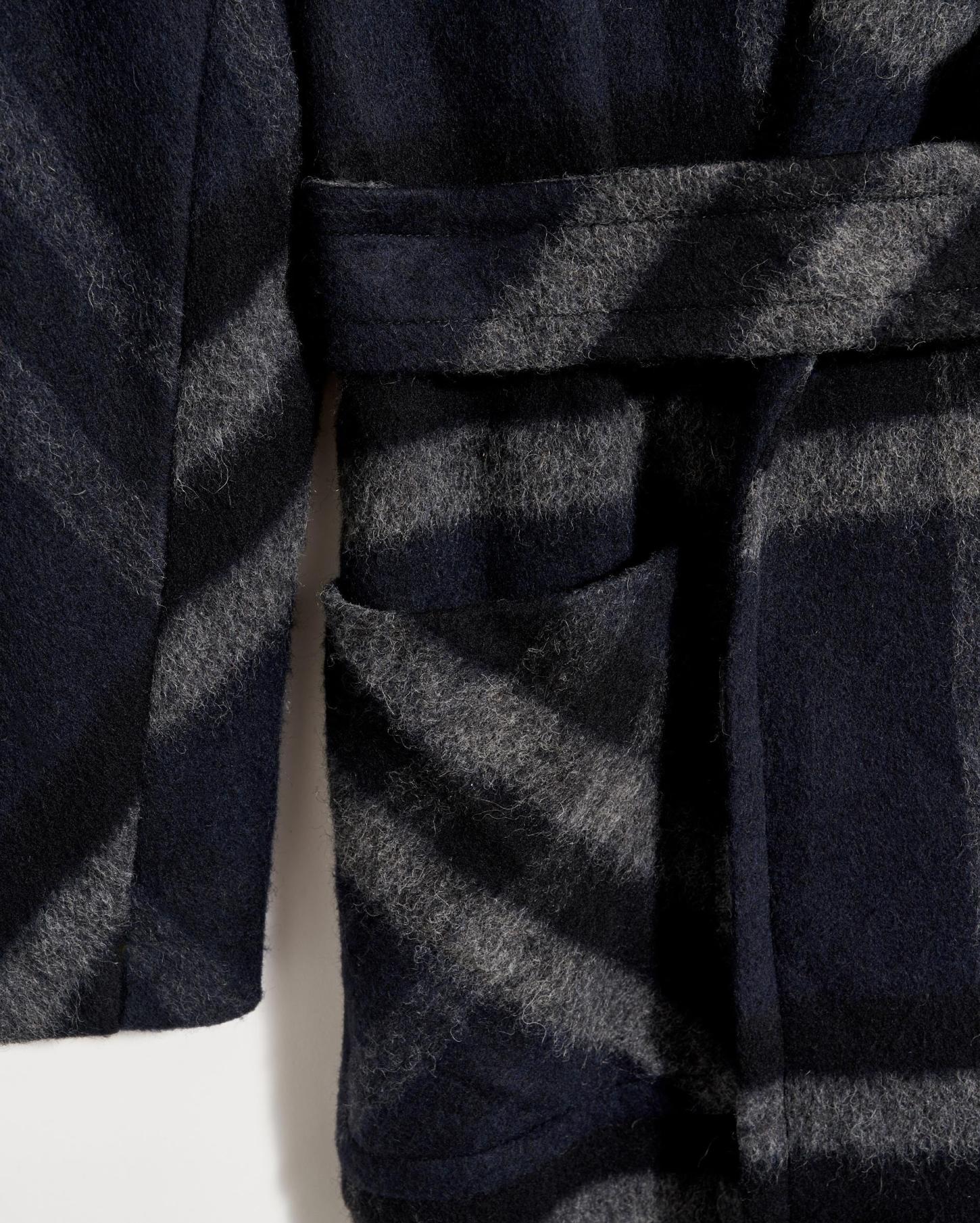 Women Car Blanket Coat Black/grey | Billy Reid Jackets &amp; Outerwear