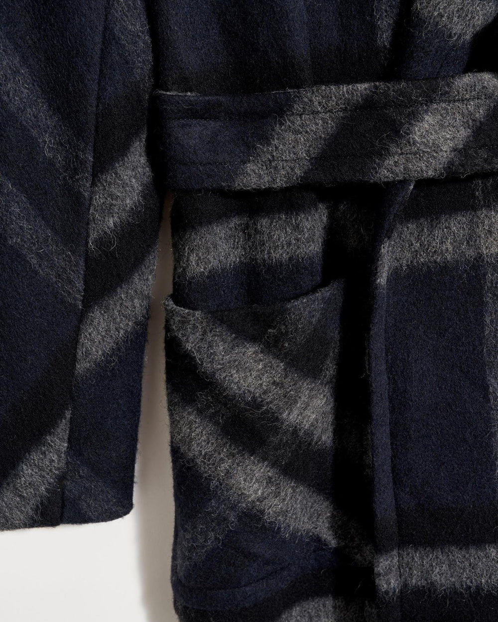 Women Car Blanket Coat Black/grey | Billy Reid Jackets &amp; Outerwear