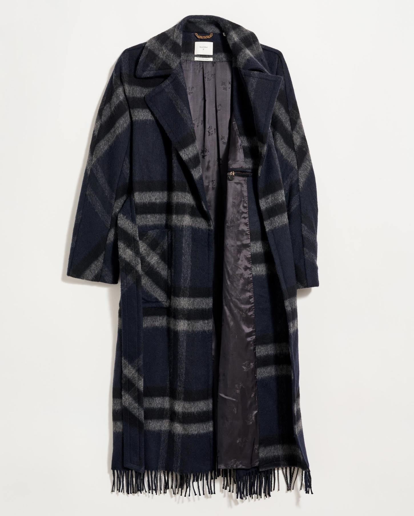 Women Car Blanket Coat Black/grey | Billy Reid Jackets &amp; Outerwear