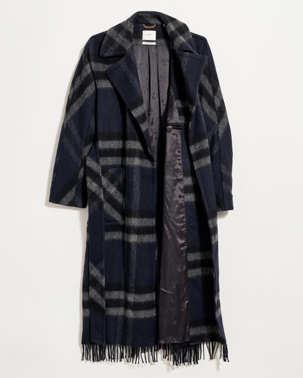 Women Car Blanket Coat Black/grey | Billy Reid Jackets &amp; Outerwear