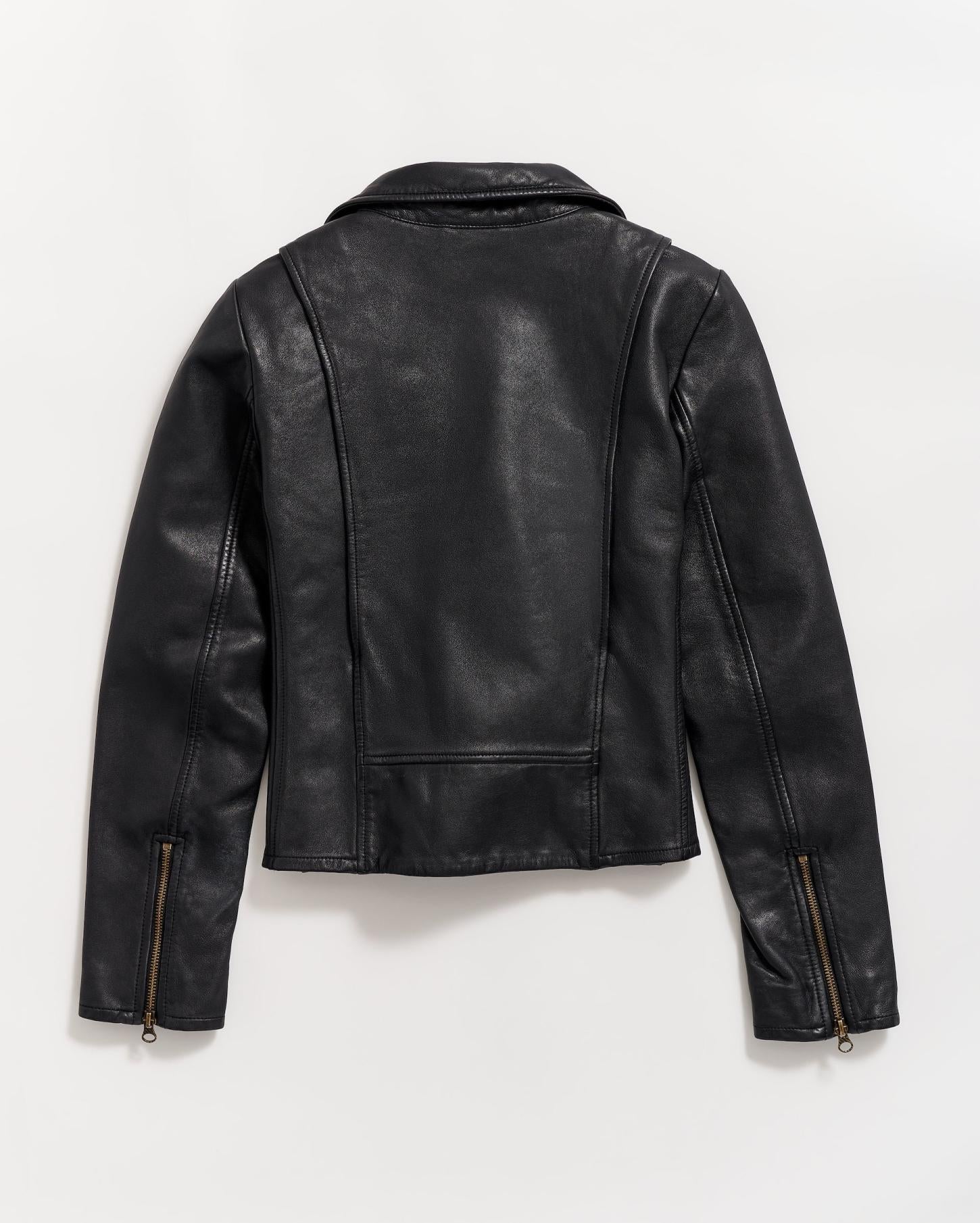 Women Classic Moto Black | Billy Reid Jackets &amp; Outerwear