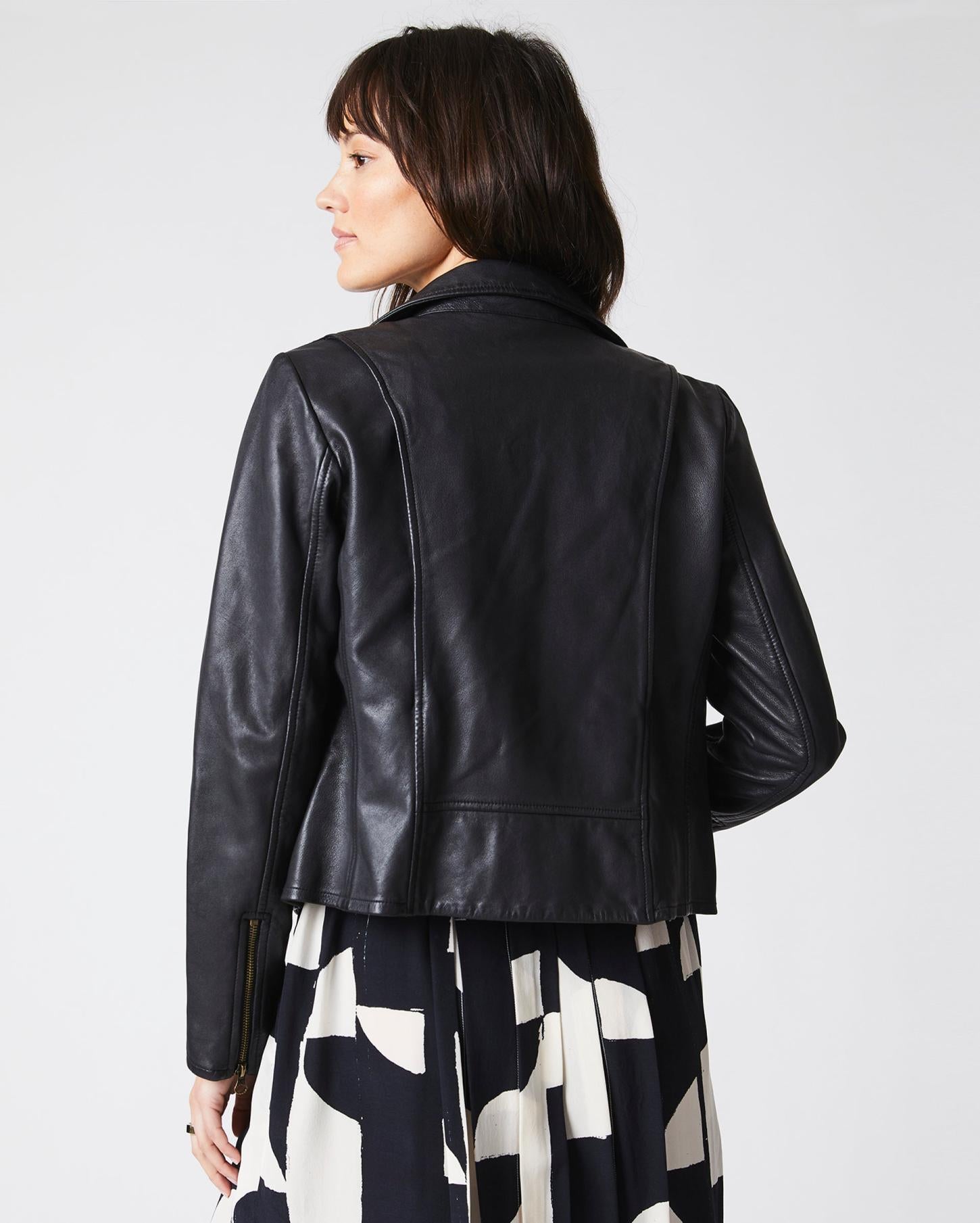 Women Classic Moto Black | Billy Reid Jackets &amp; Outerwear