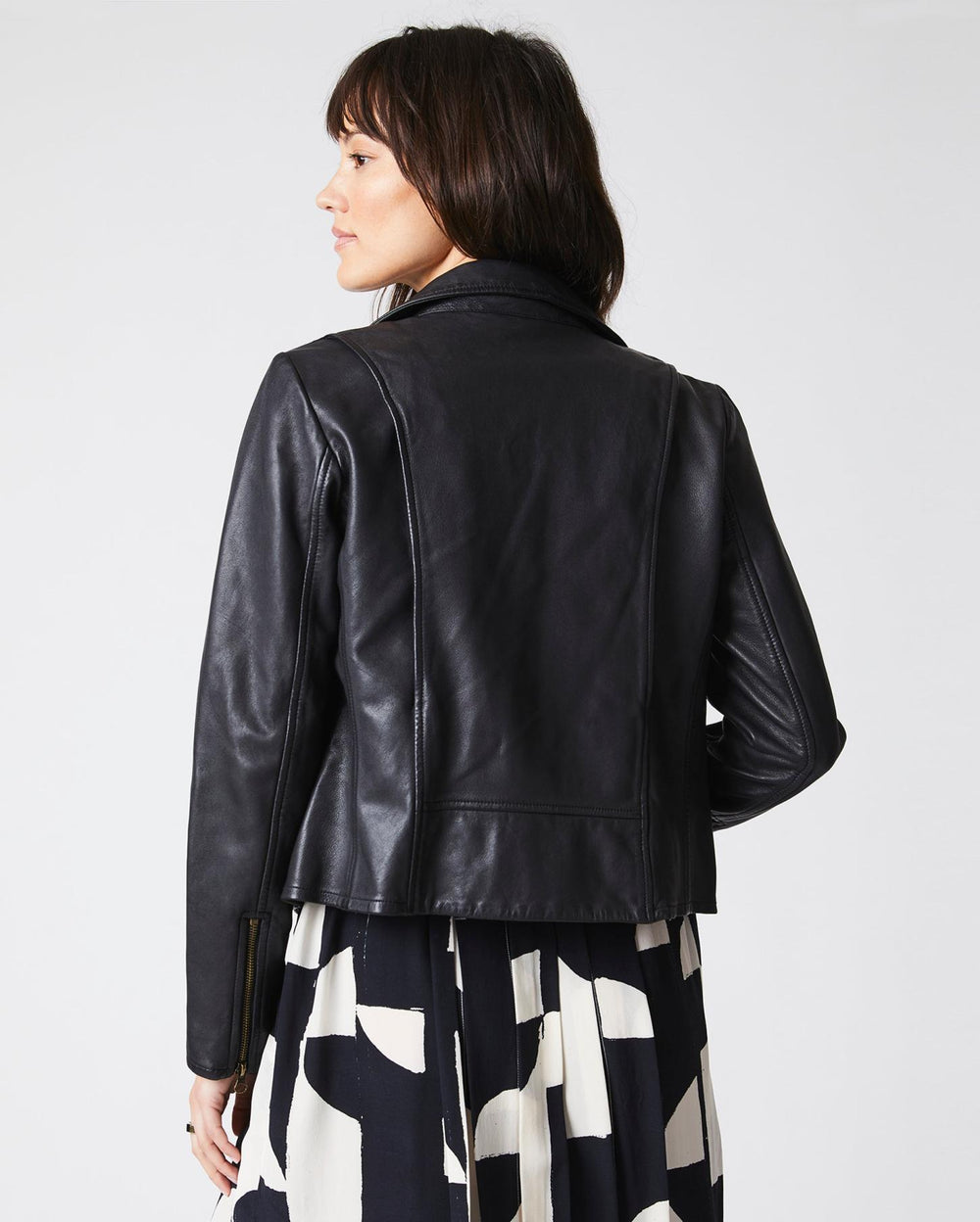 Women Classic Moto Black | Billy Reid Jackets &amp; Outerwear