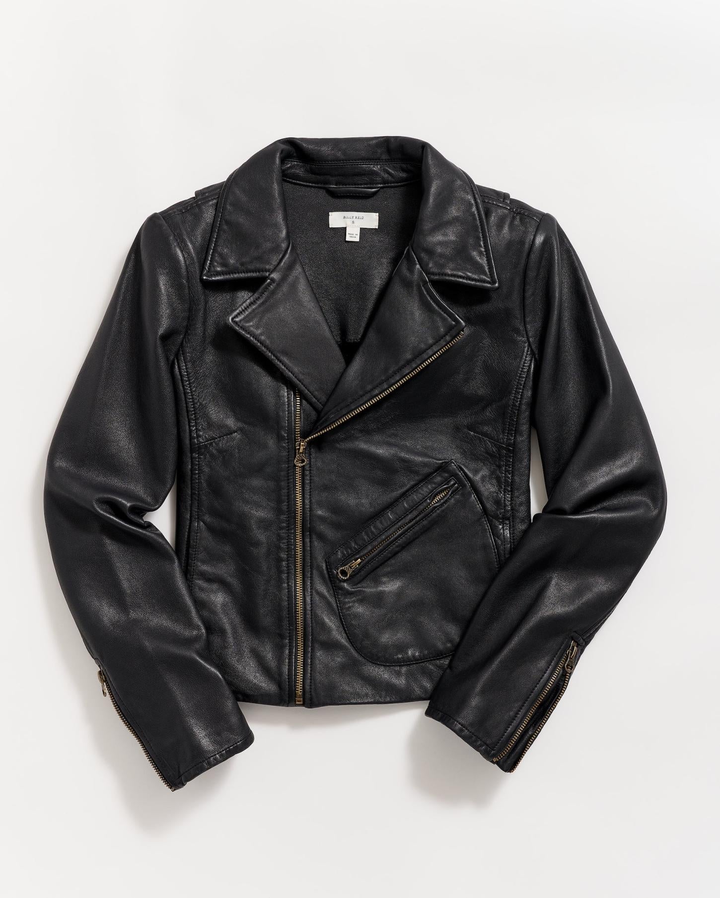 Women Classic Moto Black | Billy Reid Jackets &amp; Outerwear
