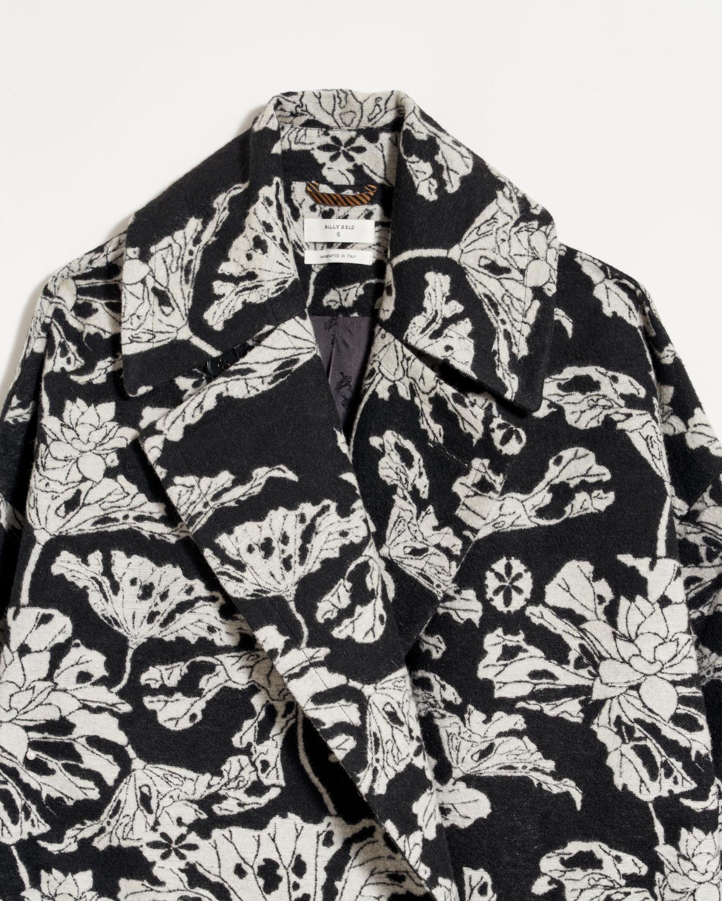 Women Cocoon Coat Custom Black/white | Billy Reid Jackets &amp; Outerwear