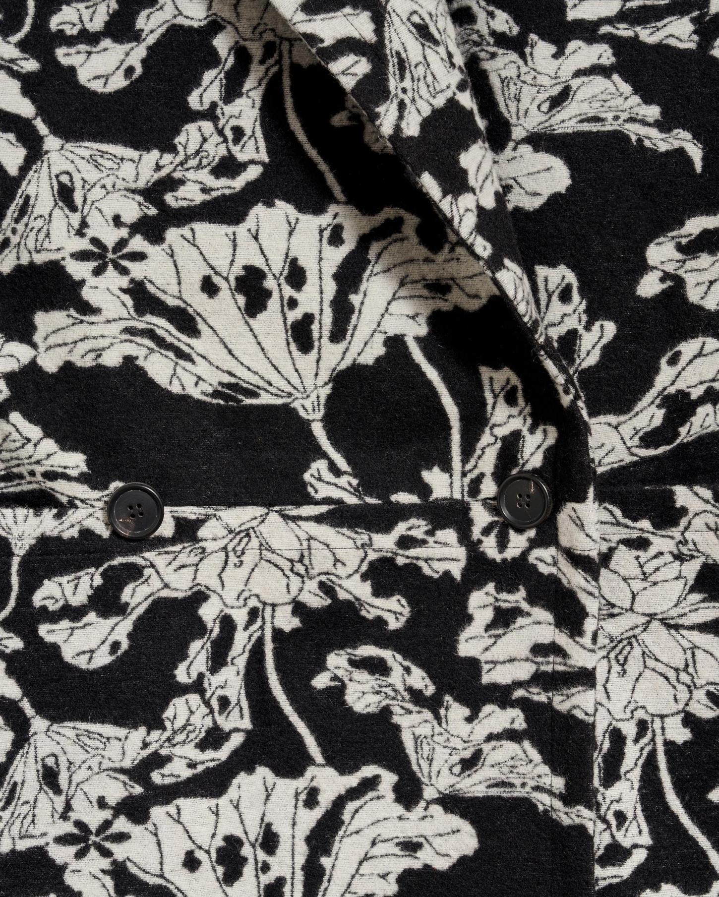 Women Cocoon Coat Custom Black/white | Billy Reid Jackets &amp; Outerwear