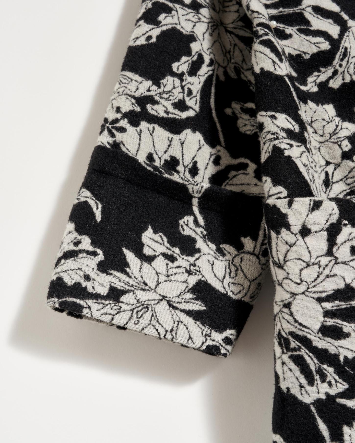 Women Cocoon Coat Custom Black/white | Billy Reid Jackets &amp; Outerwear