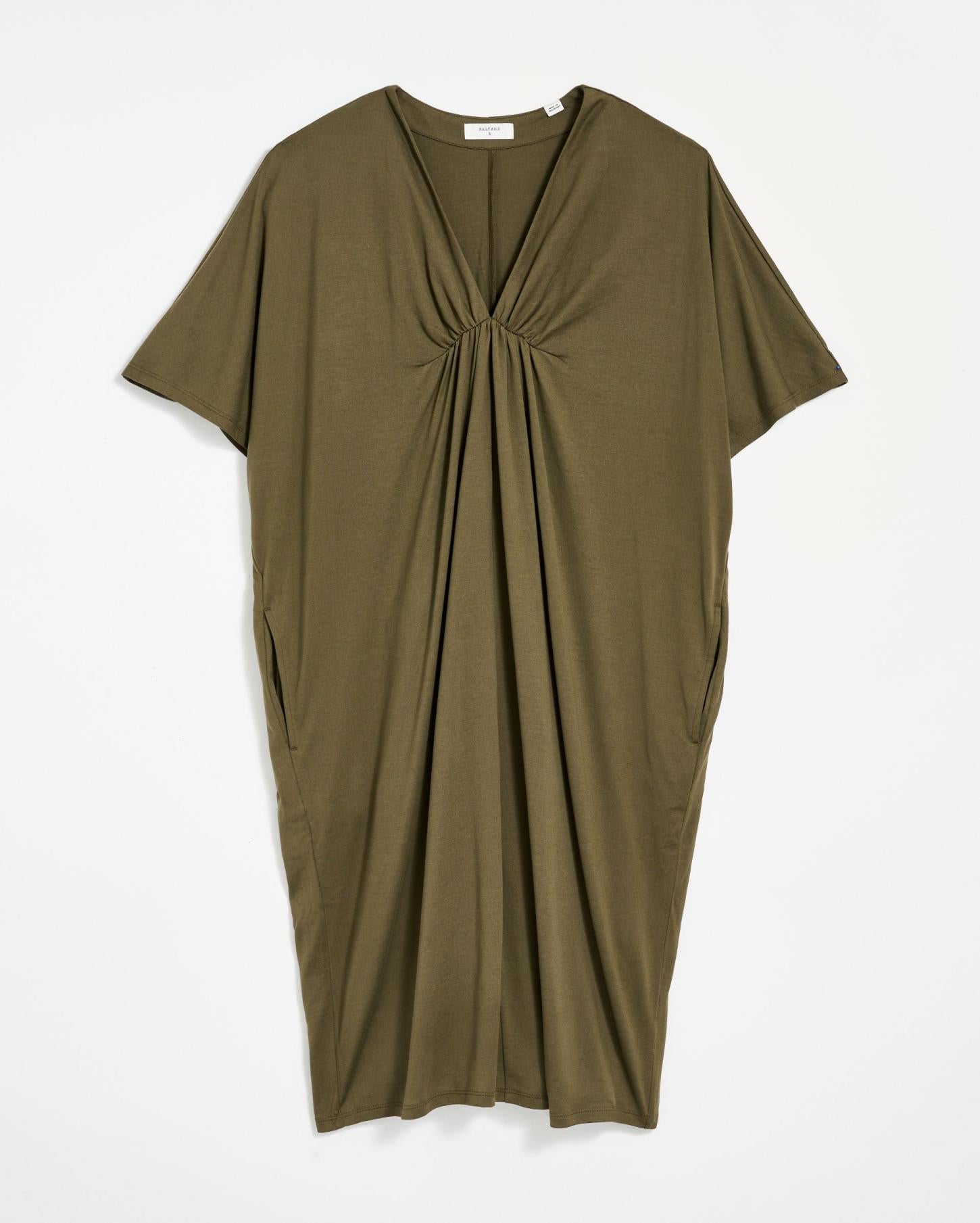 Women Cocoon Knit Dress Dark Green | Billy Reid Dresses