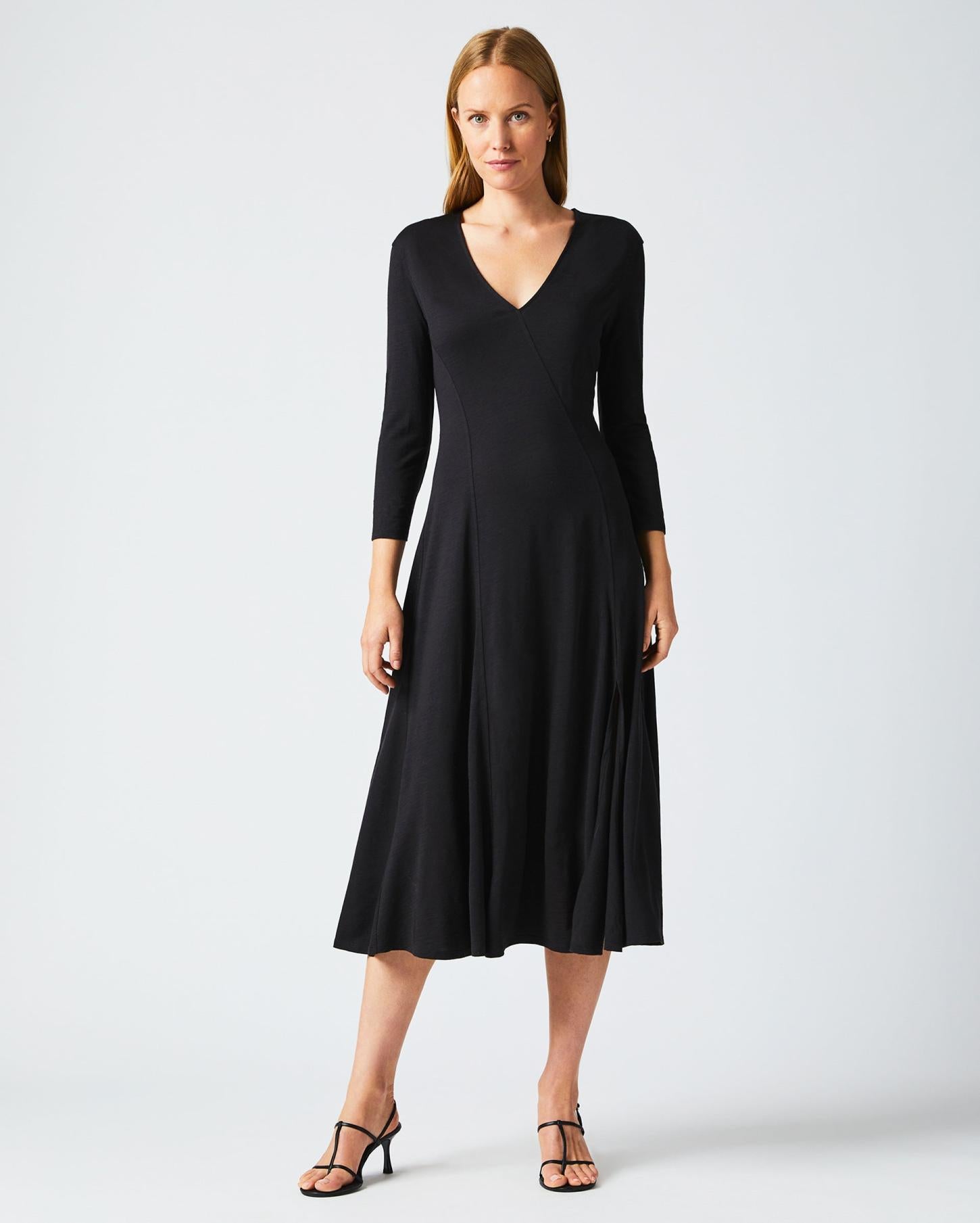 Women Contour Knit Dress Black | Billy Reid Dresses