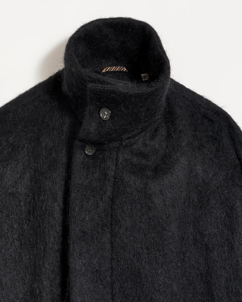 Women Funnel Neck Coat Black | Billy Reid Jackets &amp; Outerwear