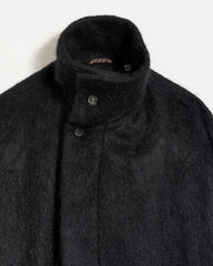 Women Funnel Neck Coat Black | Billy Reid Jackets &amp; Outerwear