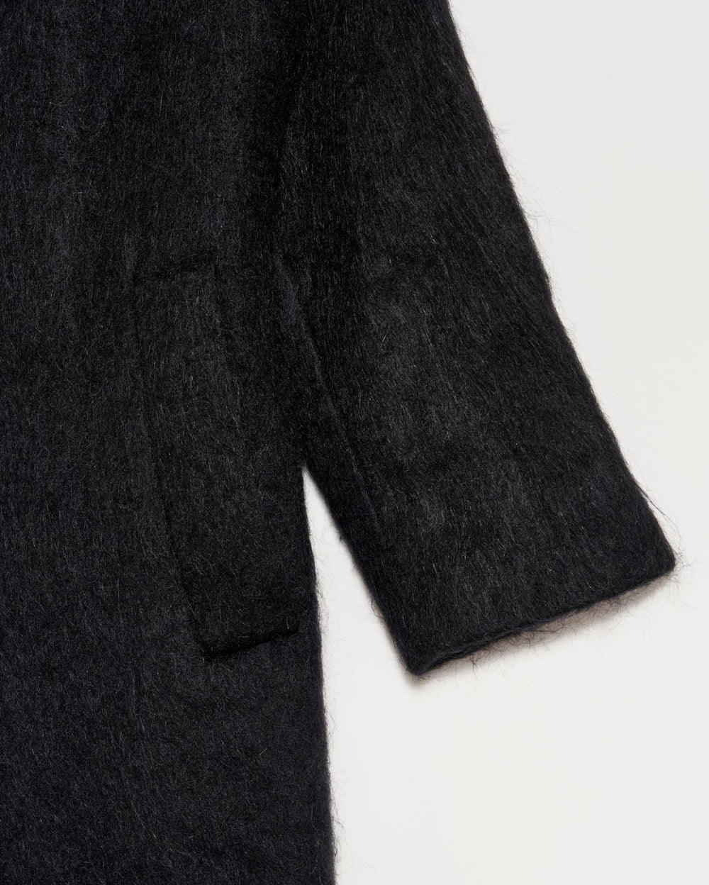 Women Funnel Neck Coat Black | Billy Reid Jackets &amp; Outerwear