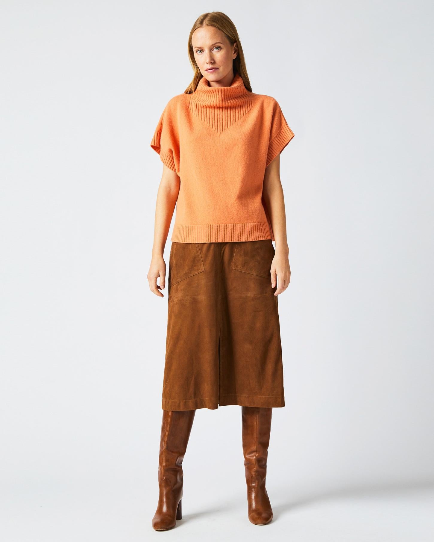 Women Funnel Shell Sweater Ember | Billy Reid Sweaters &amp; Knits