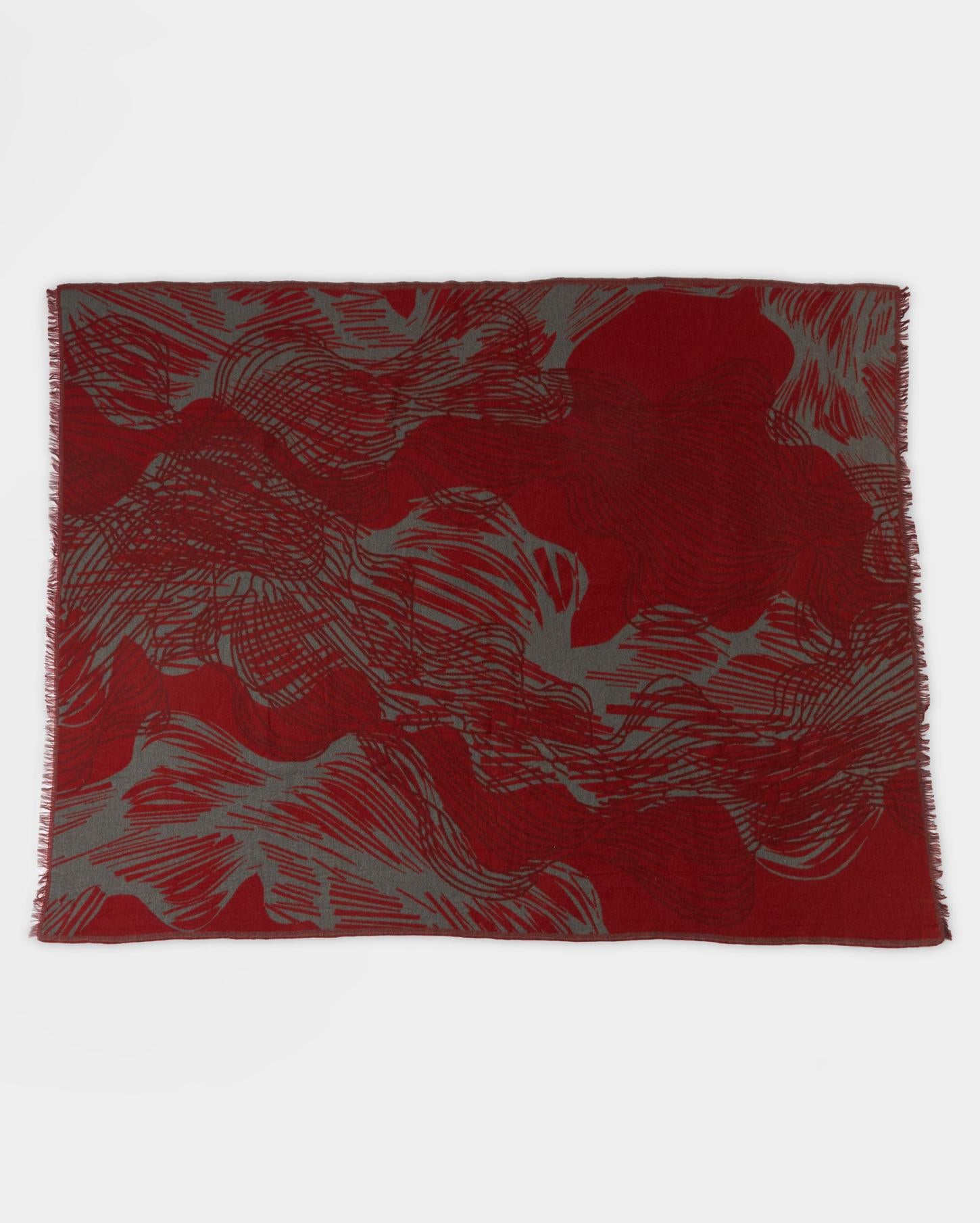 Women Horse Tail Blanket Red/black | Billy Reid Accessories