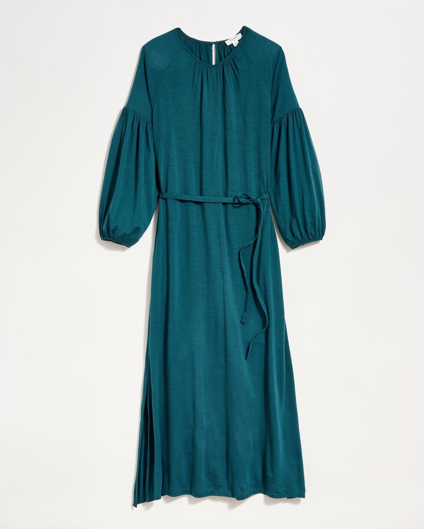 Women Keyhole Midi Dress Teal | Billy Reid Dresses