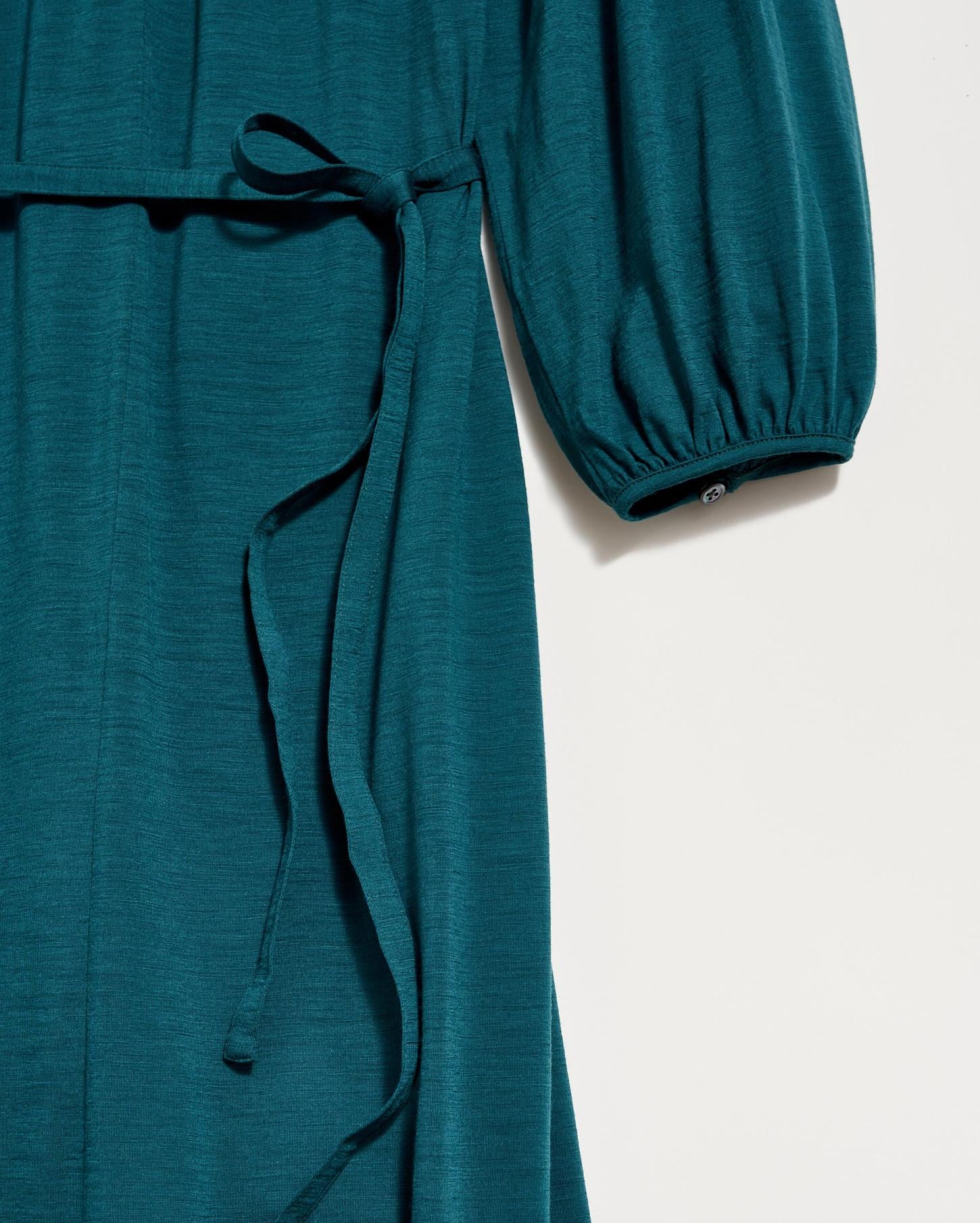 Women Keyhole Midi Dress Teal | Billy Reid Dresses