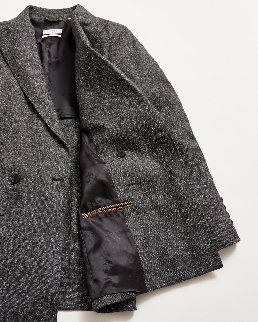 Women Peak Lapel Blazer Charcoal | Billy Reid Jackets &amp; Outerwear