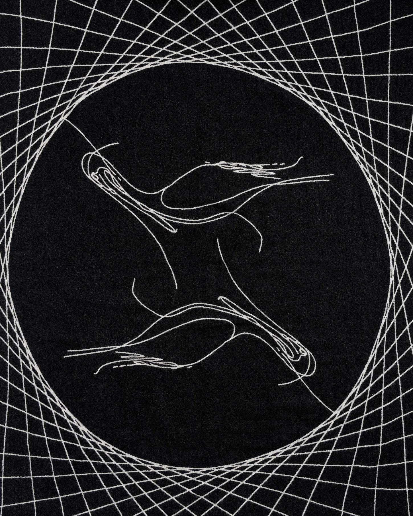 Women Pelican Blanket Black / Natural | Billy Reid Accessories