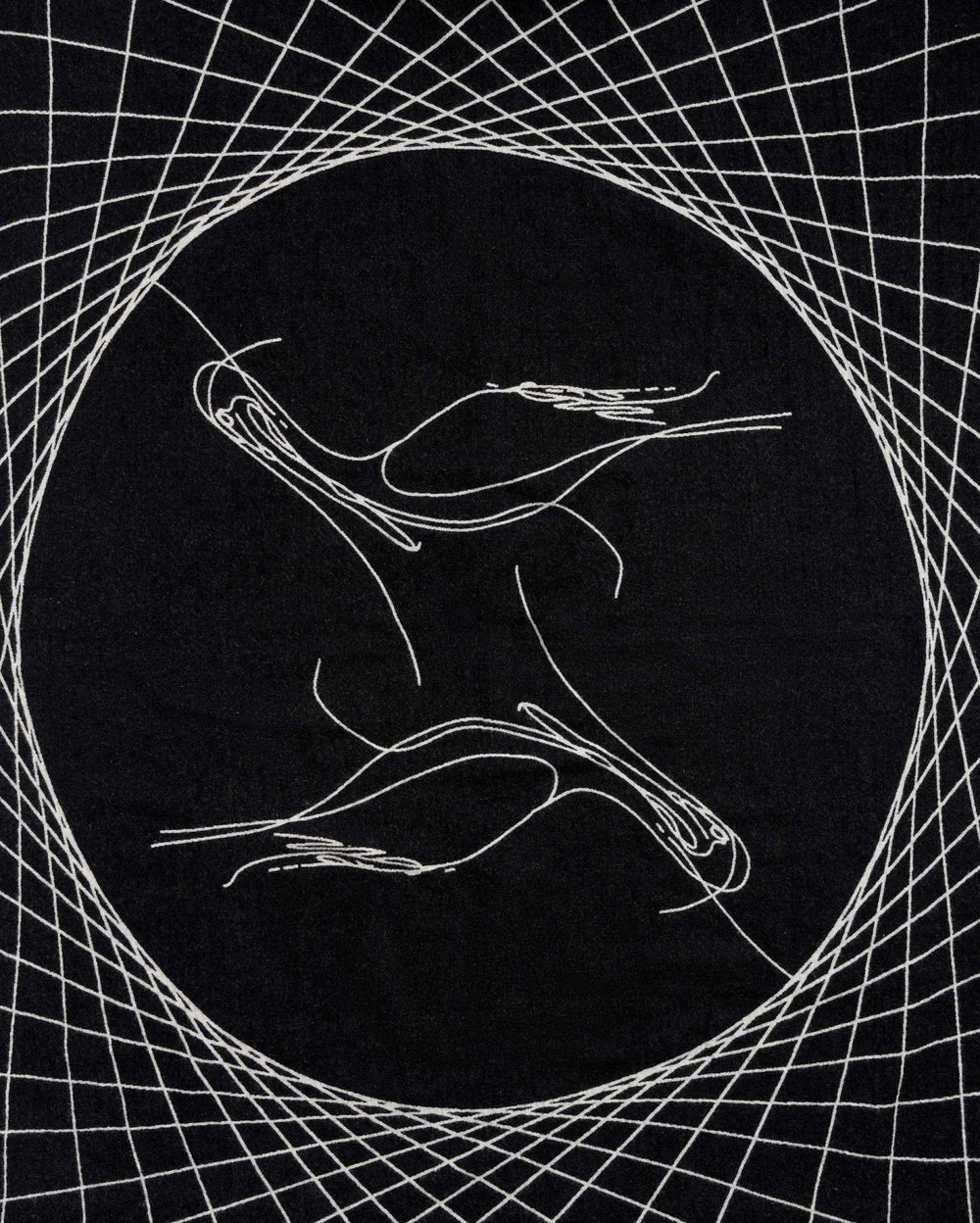 Women Pelican Blanket Black / Natural | Billy Reid Accessories