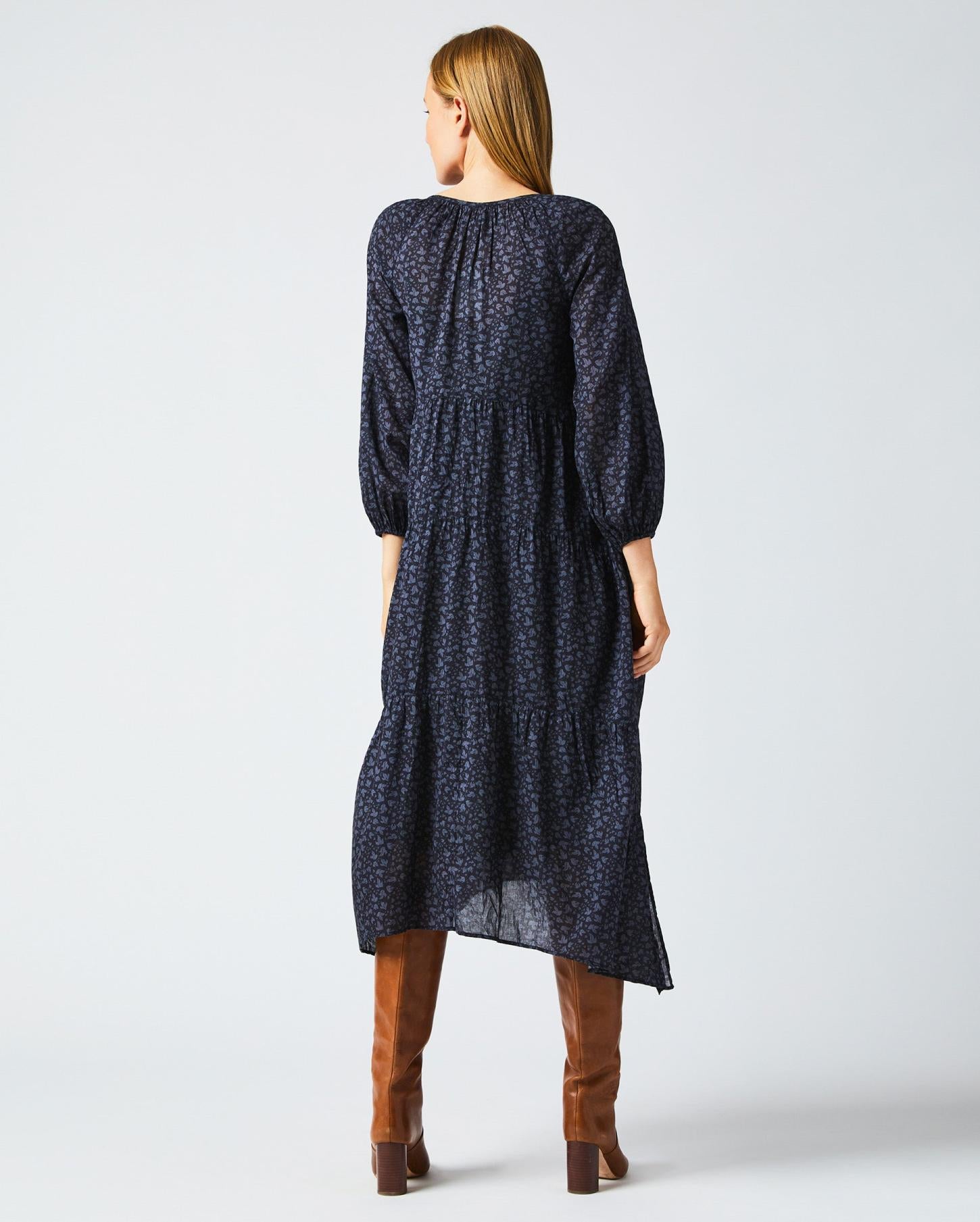 Women Petticoat Dress Navy | Billy Reid Dresses