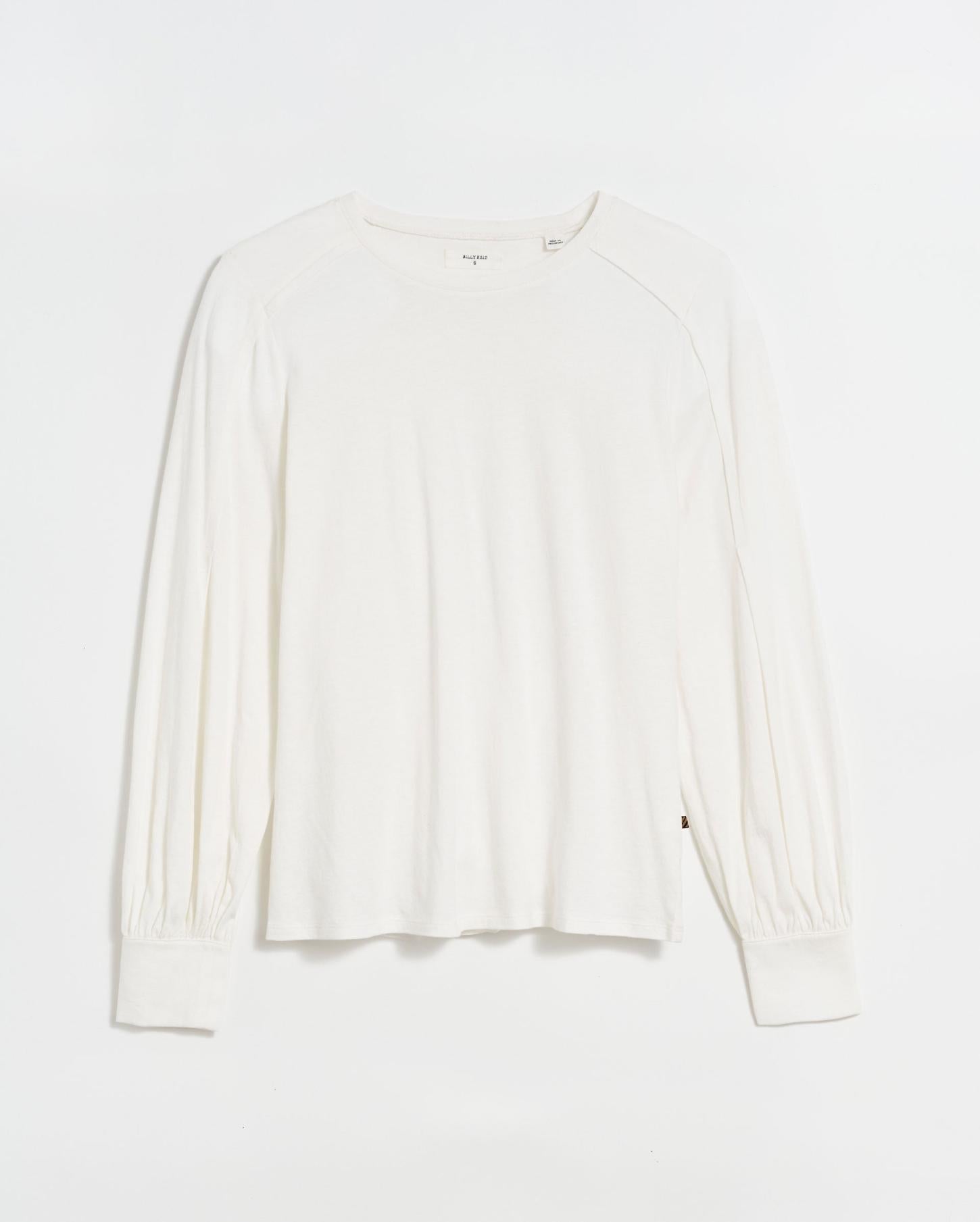 Women Pleat Sleeve Knit Ivory | Billy Reid Tops