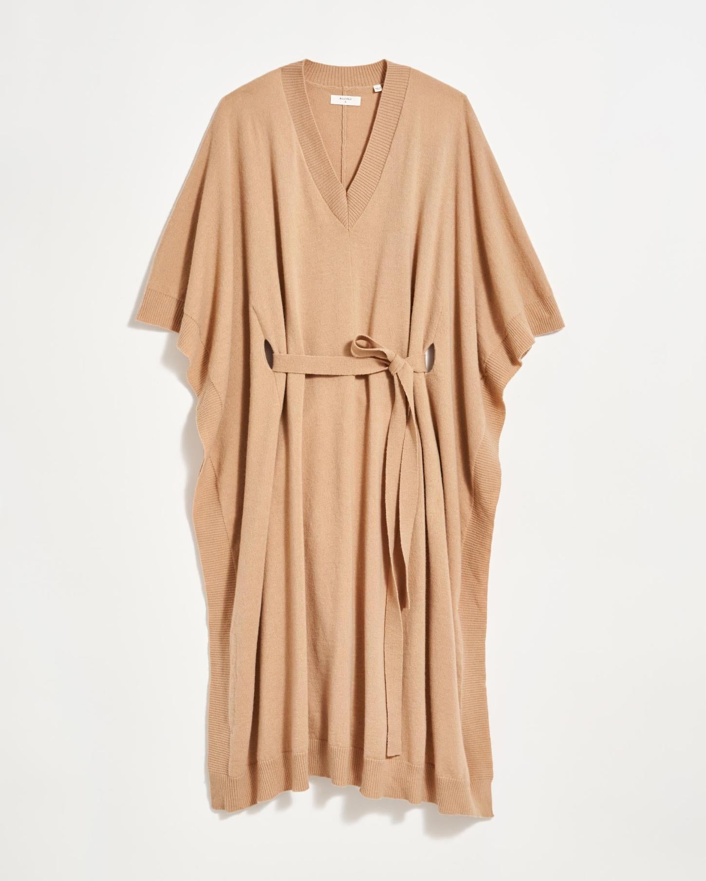Women Poncho Sweater Dress Camel | Billy Reid Dresses