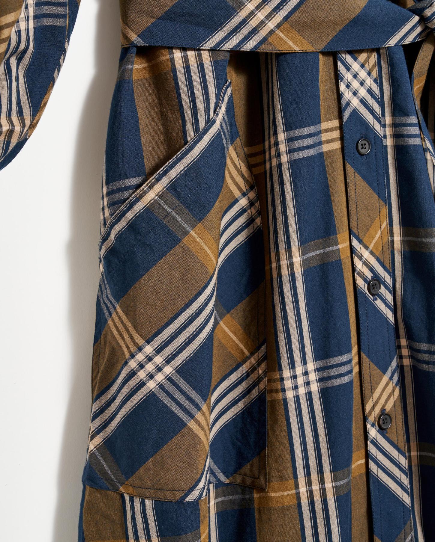 Women Prairie Dress Navy/gold | Billy Reid Dresses