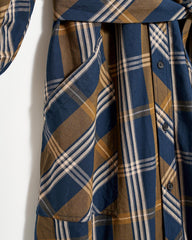 Women Prairie Dress Navy/gold | Billy Reid Dresses