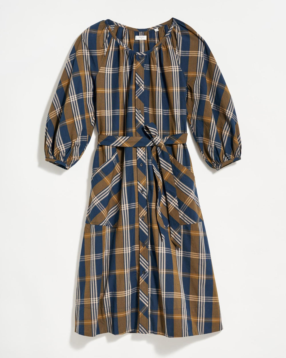 Women Prairie Dress Navy/gold | Billy Reid Dresses