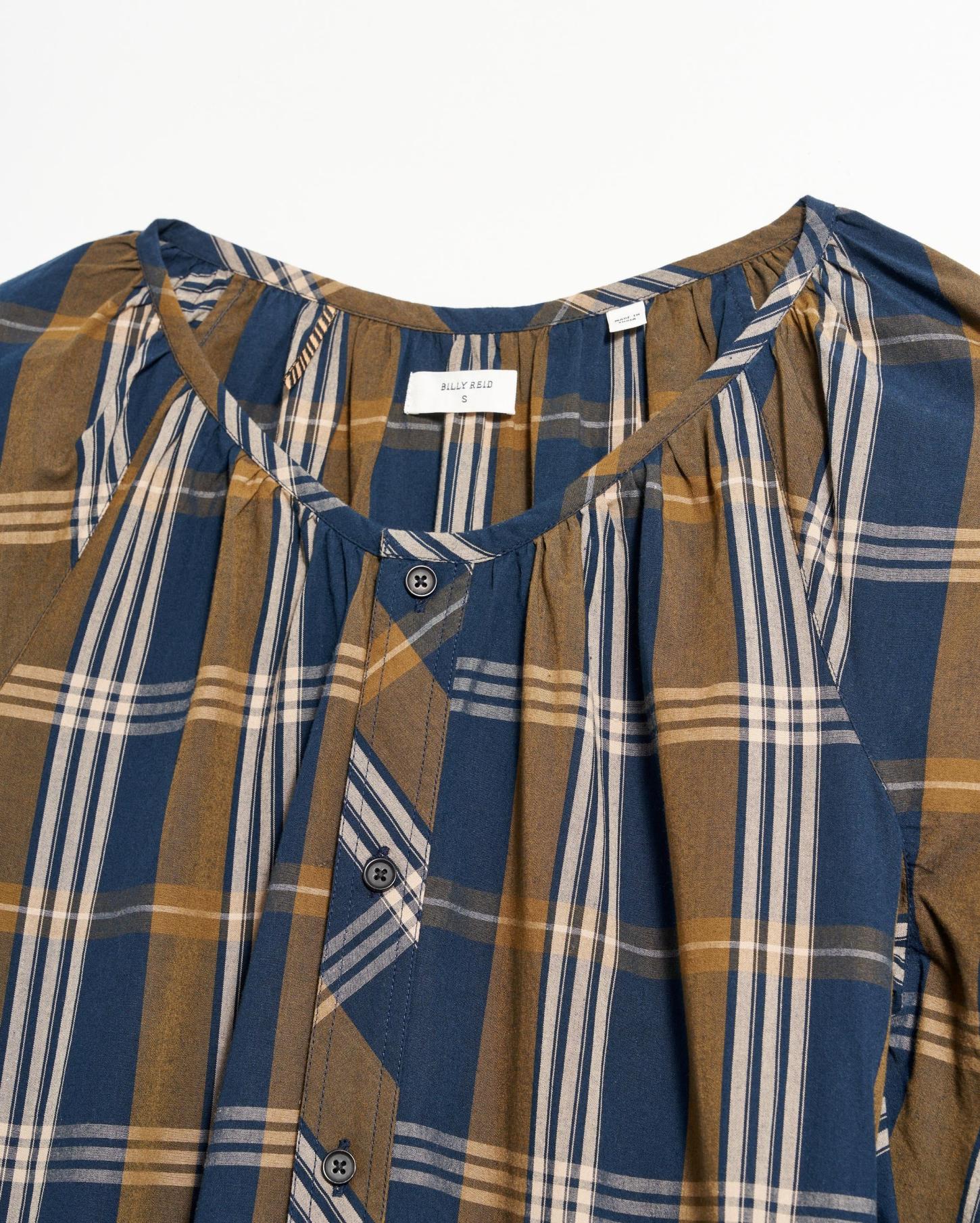 Women Prairie Dress Navy/gold | Billy Reid Dresses