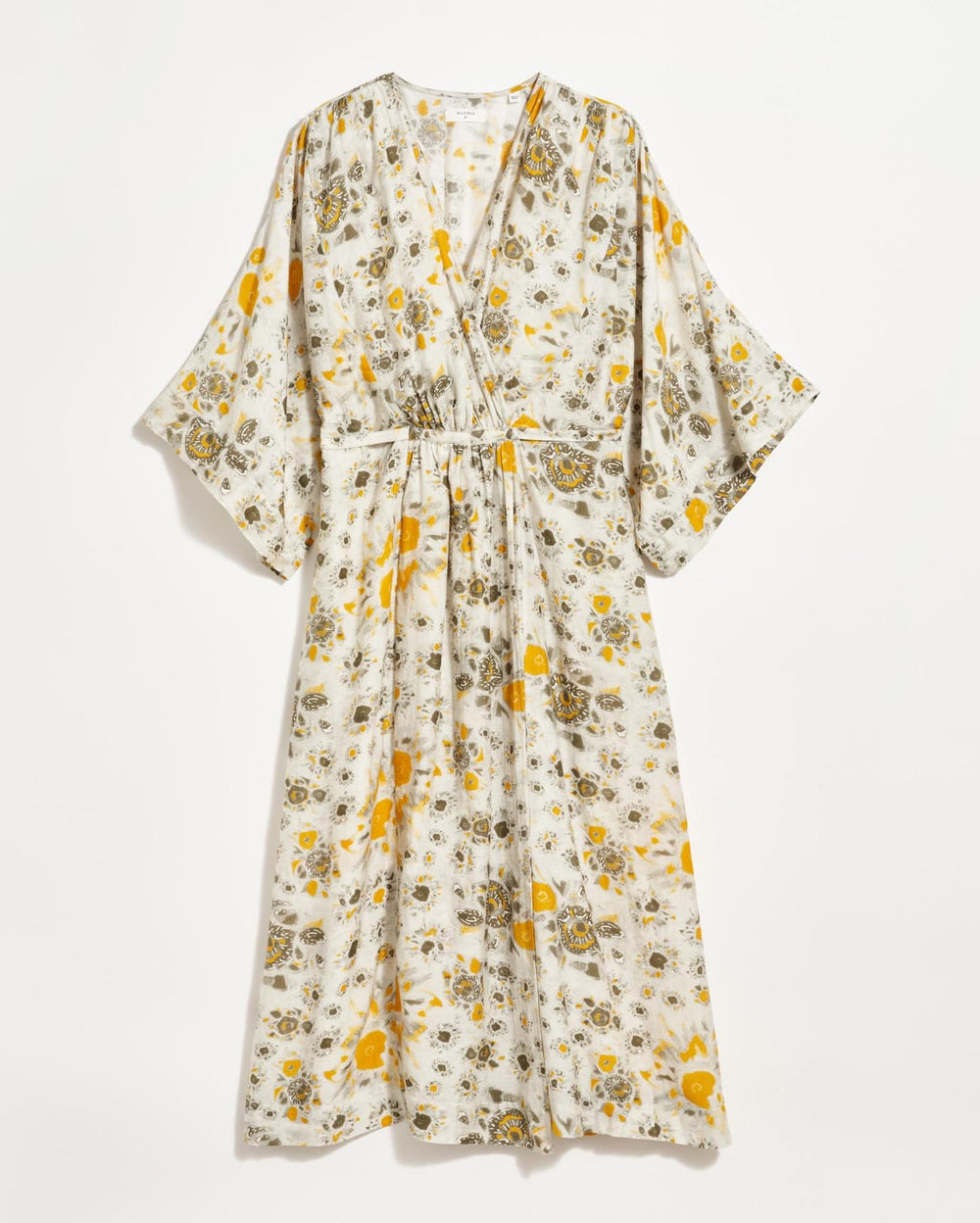 Women Robe Wrap Dress Ivory/gold | Billy Reid Dresses